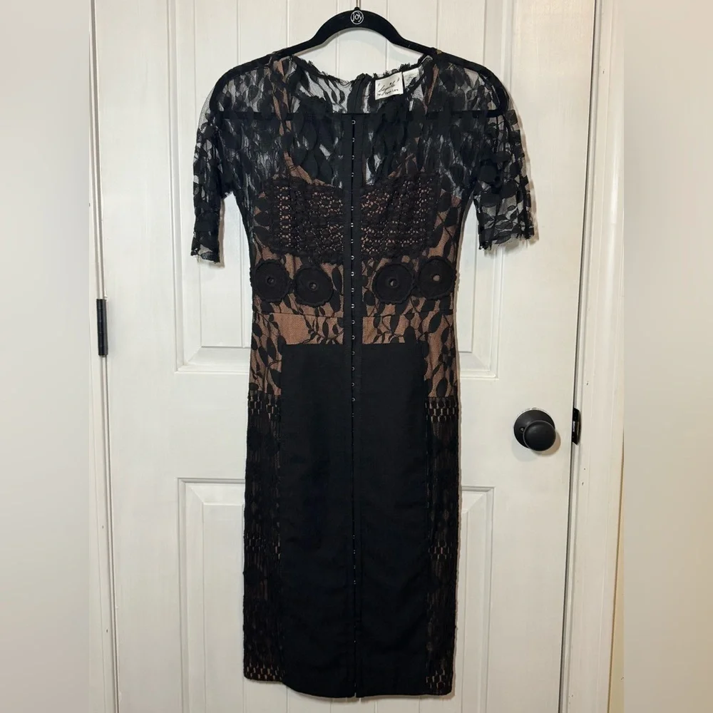 Byron Lars Black Lace Midi Dress